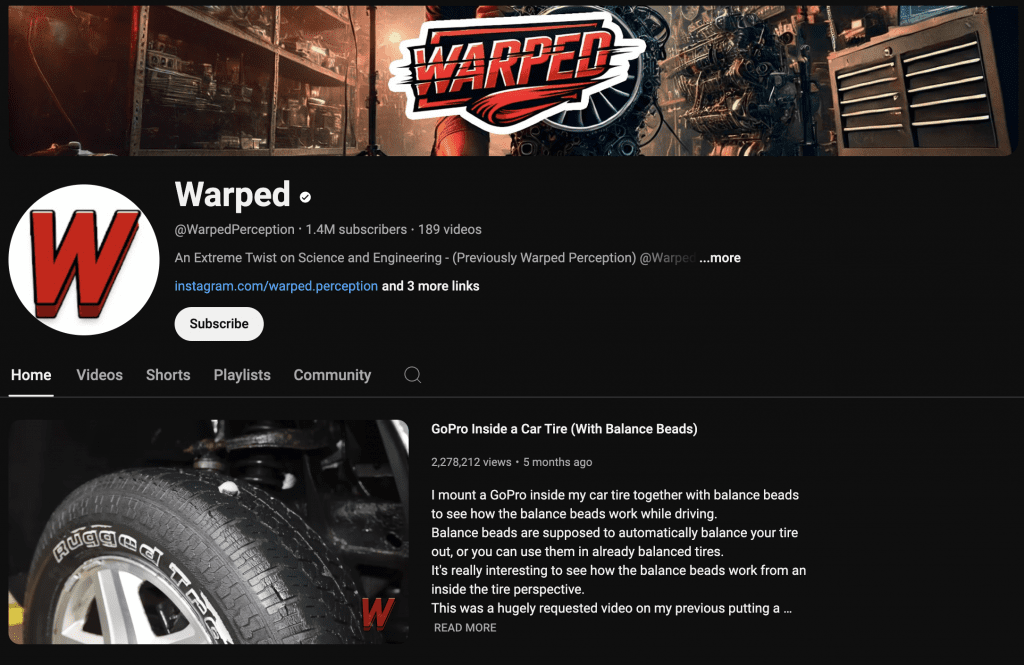 warped youtube